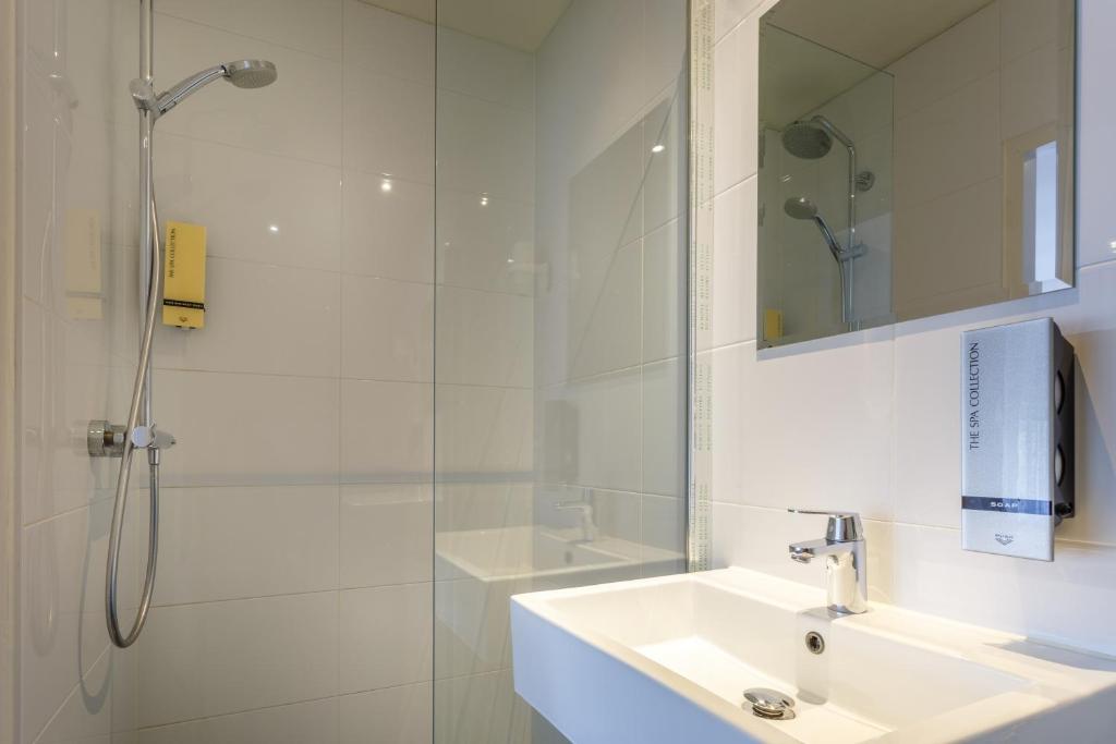 Koupelna v ubytování Hotel Victorie