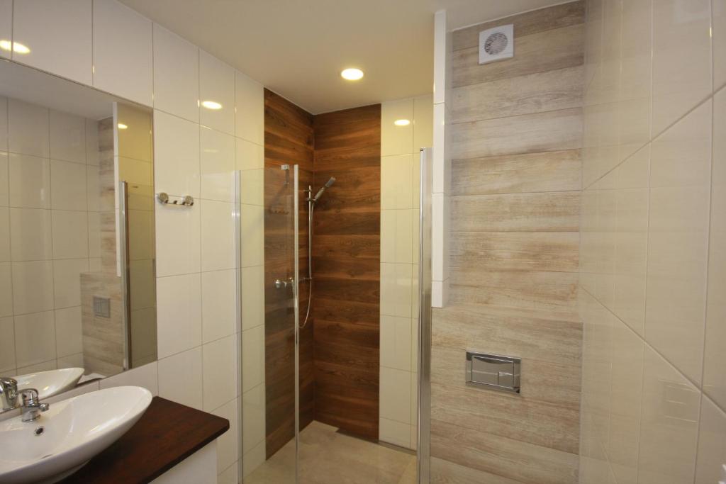 Kúpeľňa v ubytovaní Marina House Gizycko