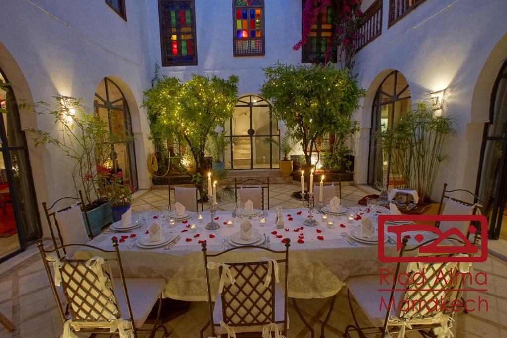 Restaurace v ubytování Riad Alma