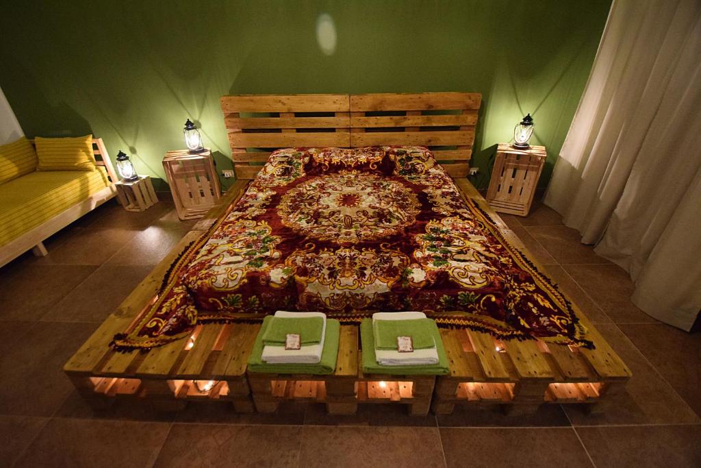 Posteľ alebo postele v izbe v ubytovaní Zù Mariu B&B