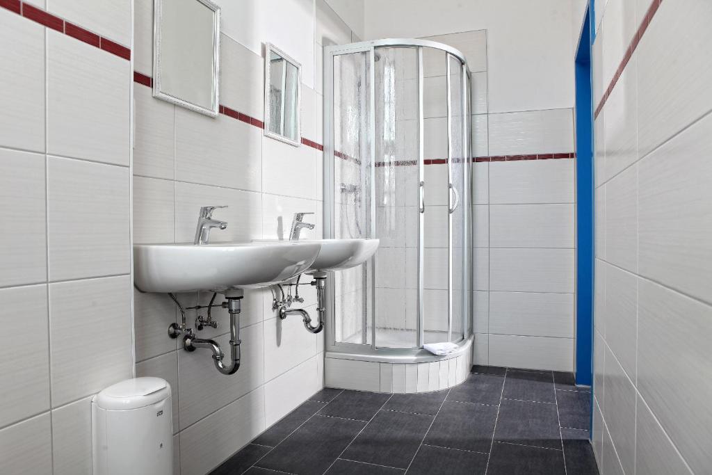 Koupelna v ubytování Hostel am GÜTERBAHNHOF
