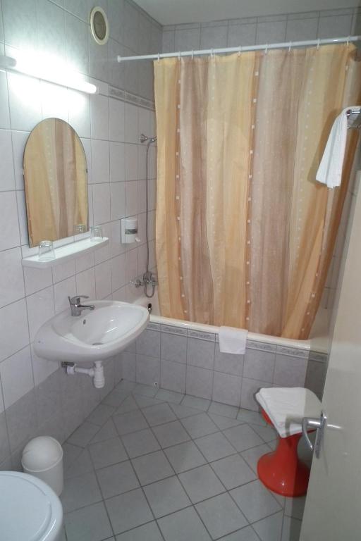 Koupelna v ubytování Hotel Napsugar