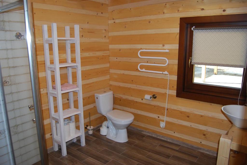 Kúpeľňa v ubytovaní Chata Nezábudka