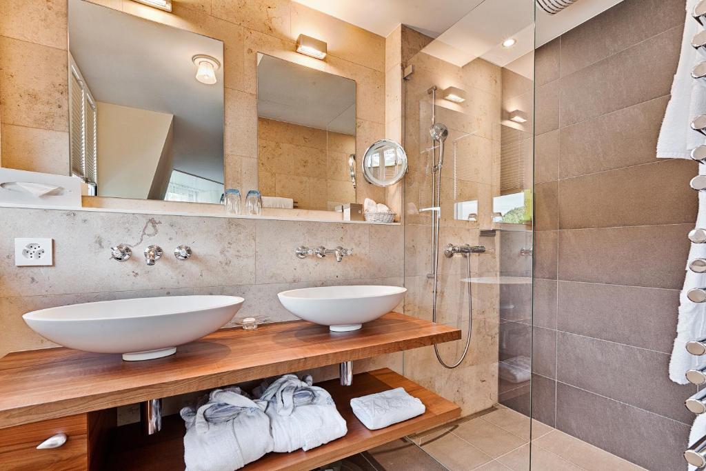Koupelna v ubytování Belvédère Strandhotel