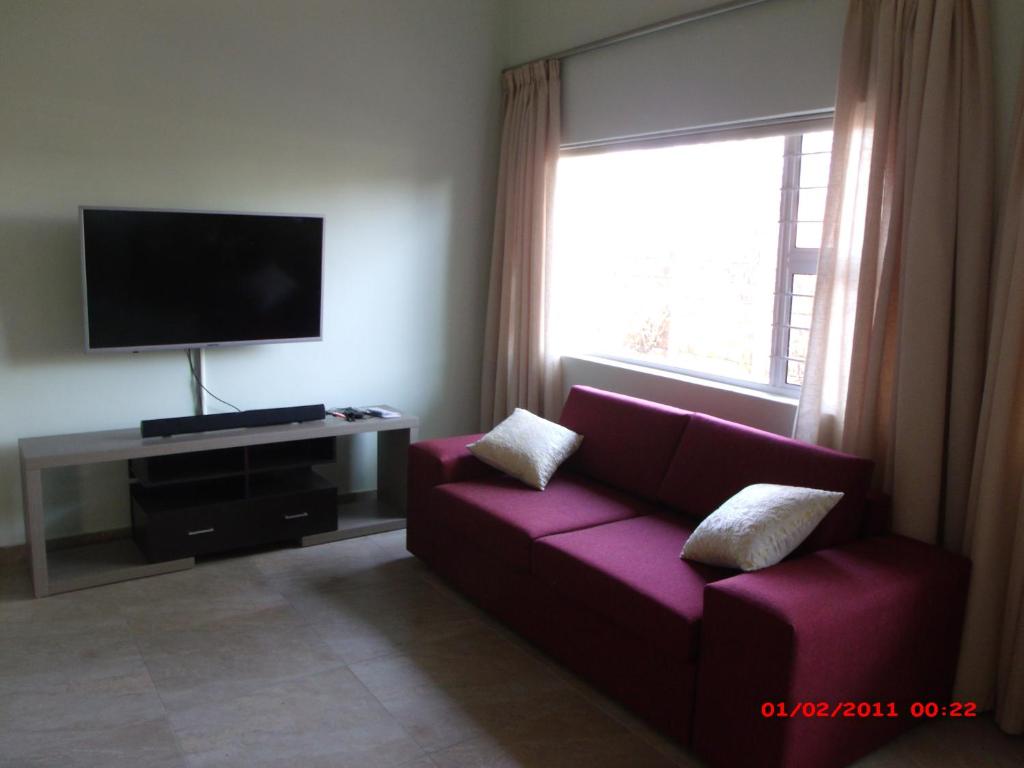 TV a/nebo společenská místnost v ubytování Chalet no.1 Primula