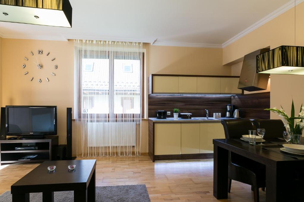 Kuchyňa alebo kuchynka v ubytovaní VIP Apartamenty Tetmajera Centrum 2