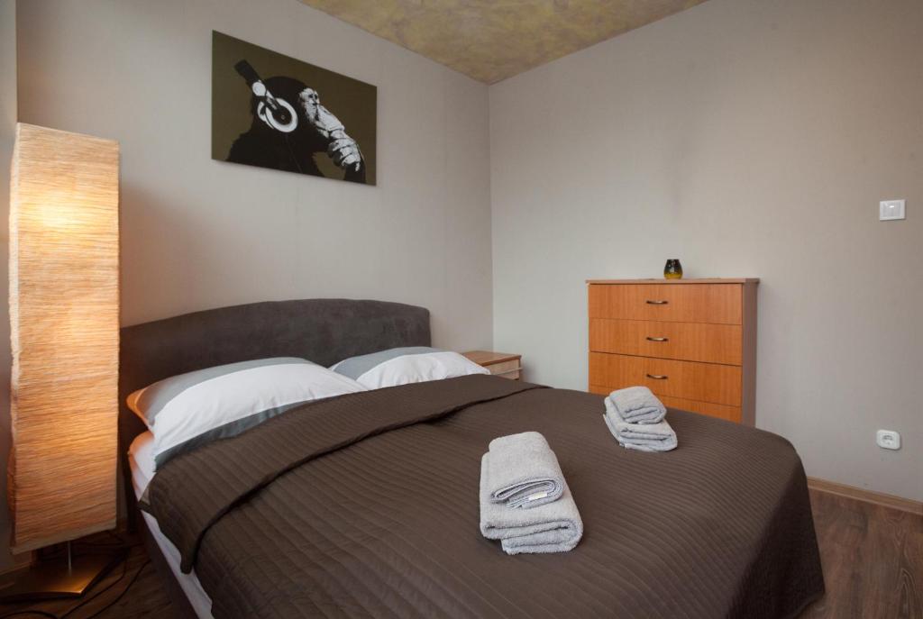 Letto o letti in una camera di AnVa House