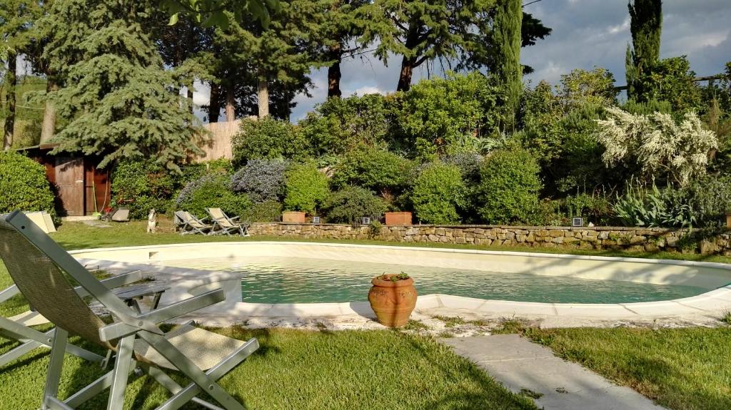 Zahrada ubytování B&B Le Due Volpi