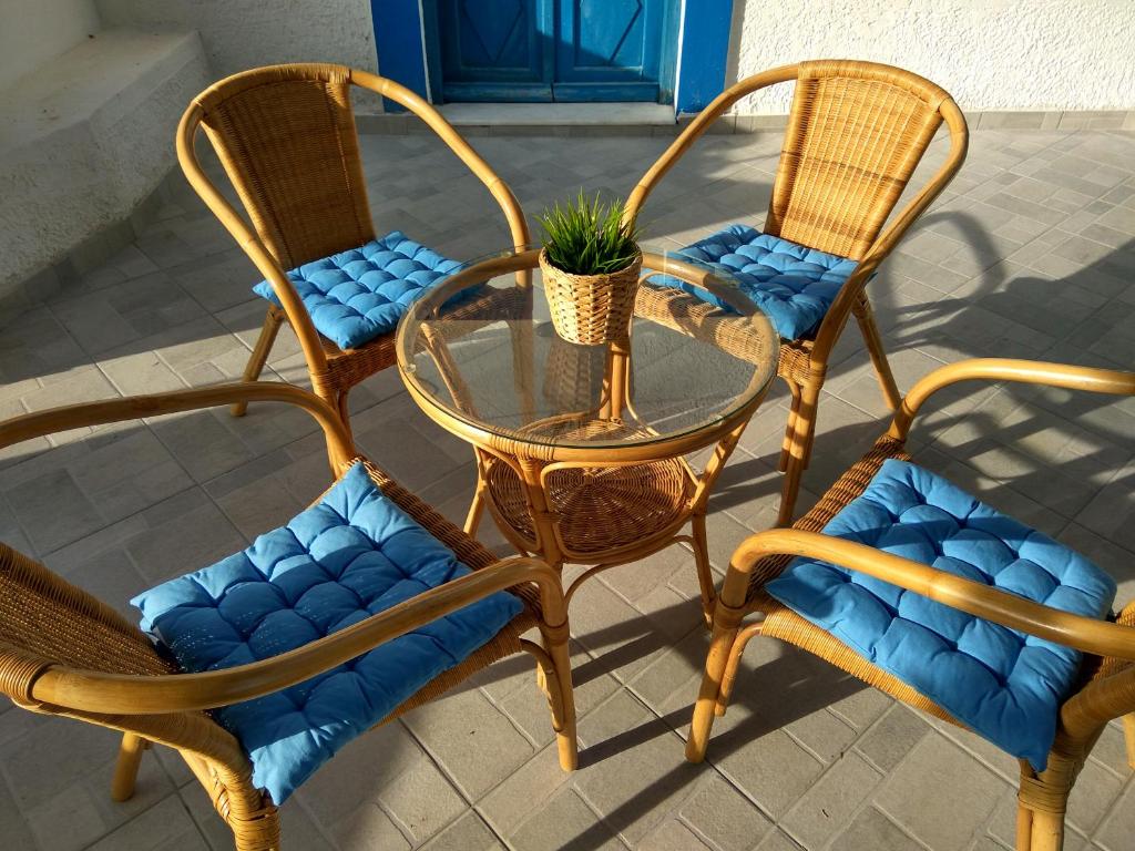 Posezení v ubytování Casa Bianco e Blu
