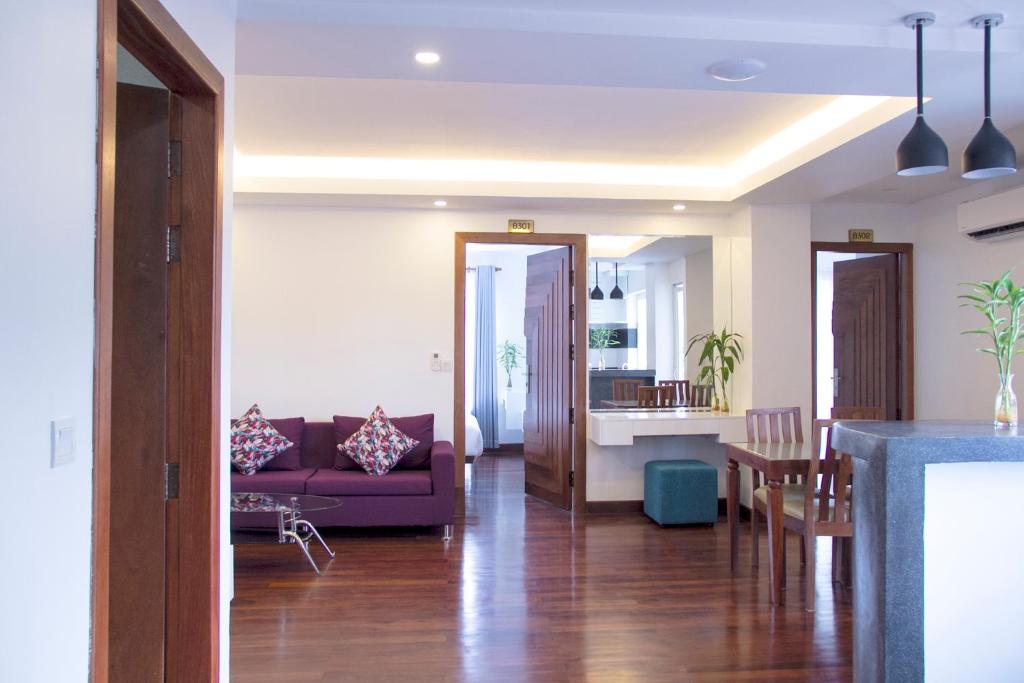 Posezení v ubytování Zita Angkor Hotel