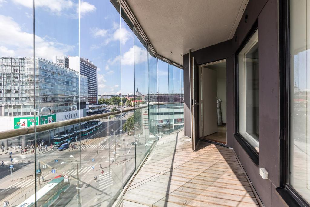 Balkón nebo terasa v ubytování Foorum City Centre Apartment