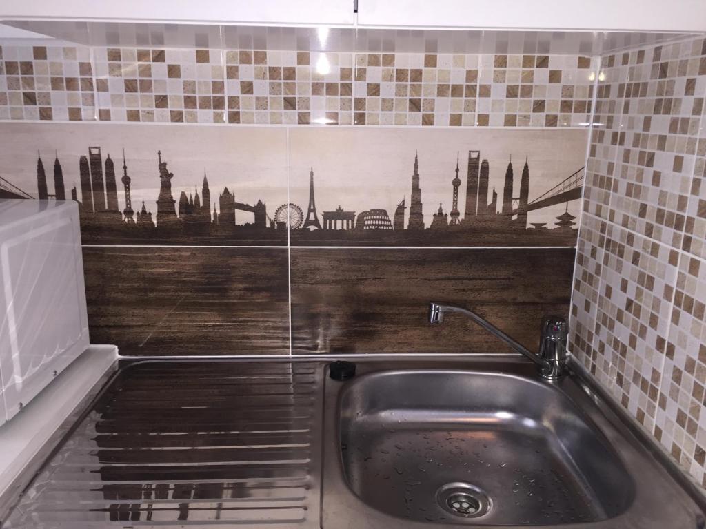 Koupelna v ubytování Omega Guesthouse Budapest