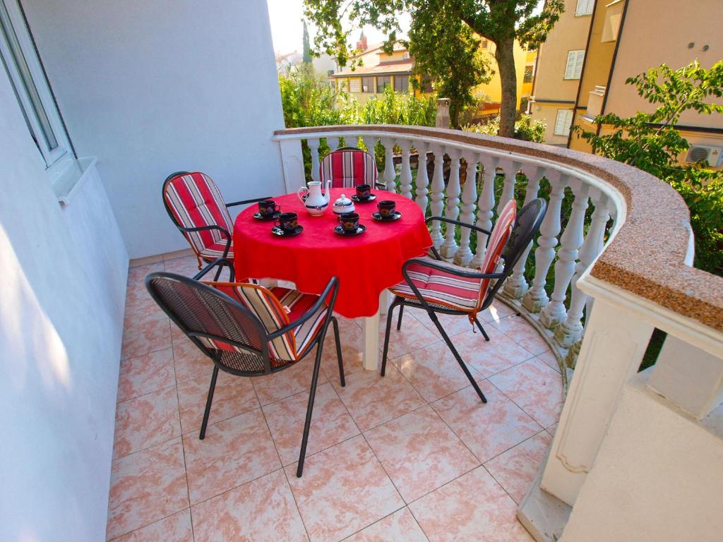 Balkón nebo terasa v ubytování Apartments Nadia 1493