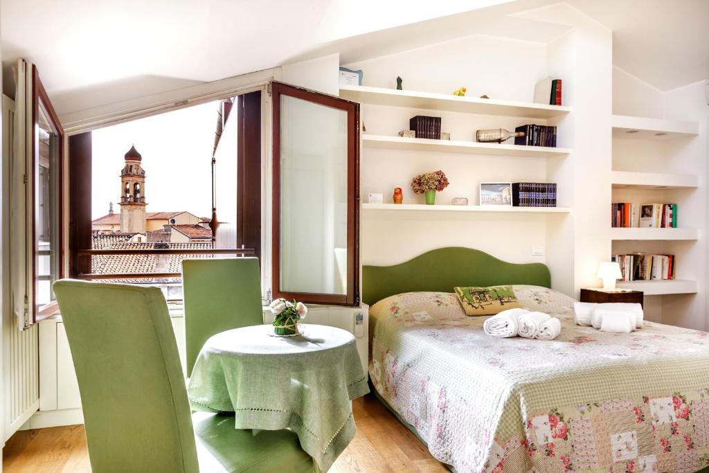 Postel nebo postele na pokoji v ubytování B&B al 19