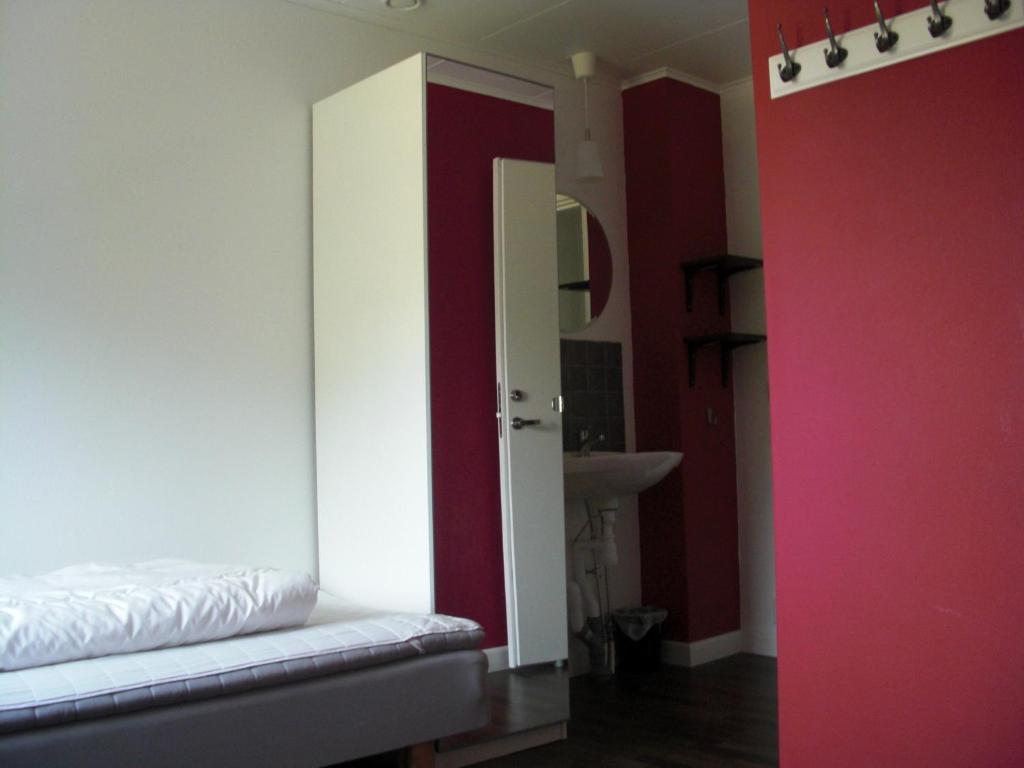 Postel nebo postele na pokoji v ubytování Hallandsåsen Hostel