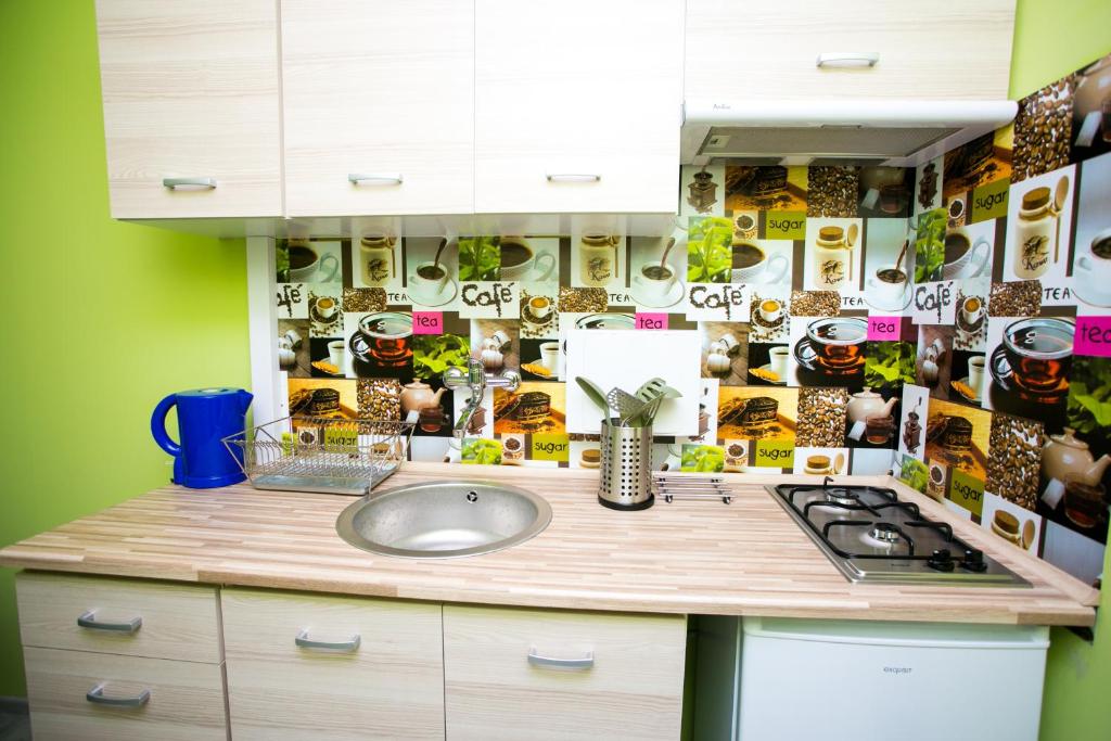 Kuchyňa alebo kuchynka v ubytovaní Apart Rooms City Centre