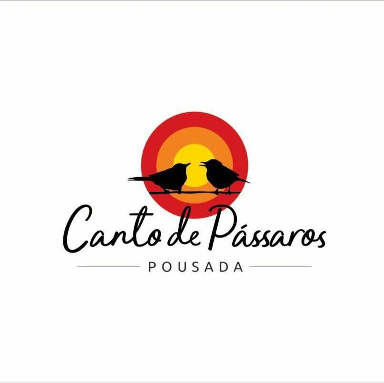 a logo for a restaurant with a bird on it at Pousada Canto de Pássaros in Painel
