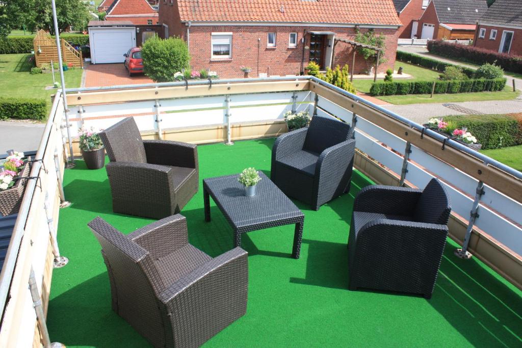 Posezení v ubytování Ferienhaus Schaumann