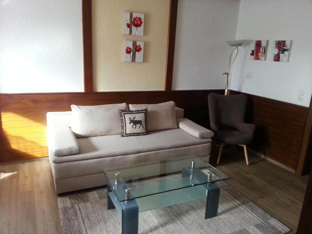 Istumisnurk majutusasutuses Gästehaus Friedl