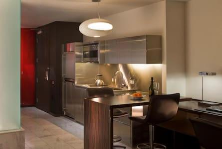 Kuchyň nebo kuchyňský kout v ubytování Luxury Suites at Palms Place