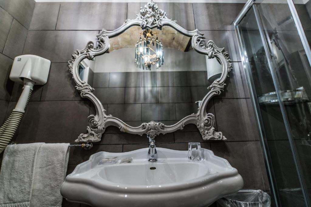 Koupelna v ubytování Hotel Antica Locanda