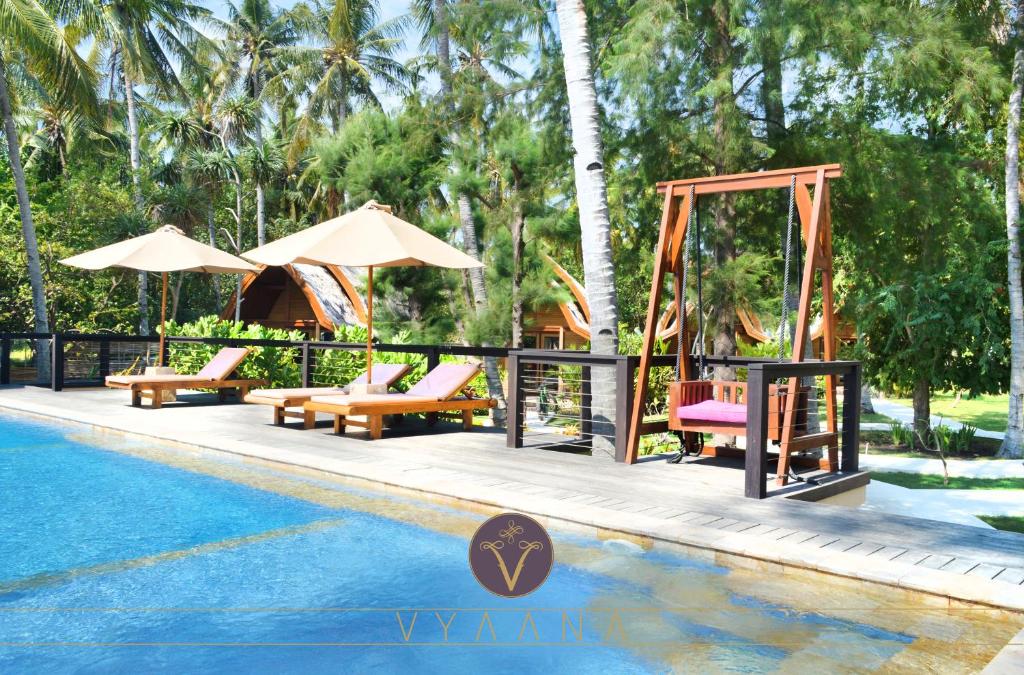 Bazén v ubytování Vyaana Resort Gili Air nebo v jeho okolí
