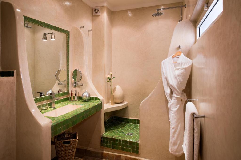 Koupelna v ubytování Riad Cocoon