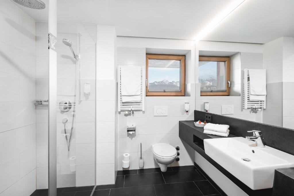 Een badkamer bij Seefelds Bed & Breakfast