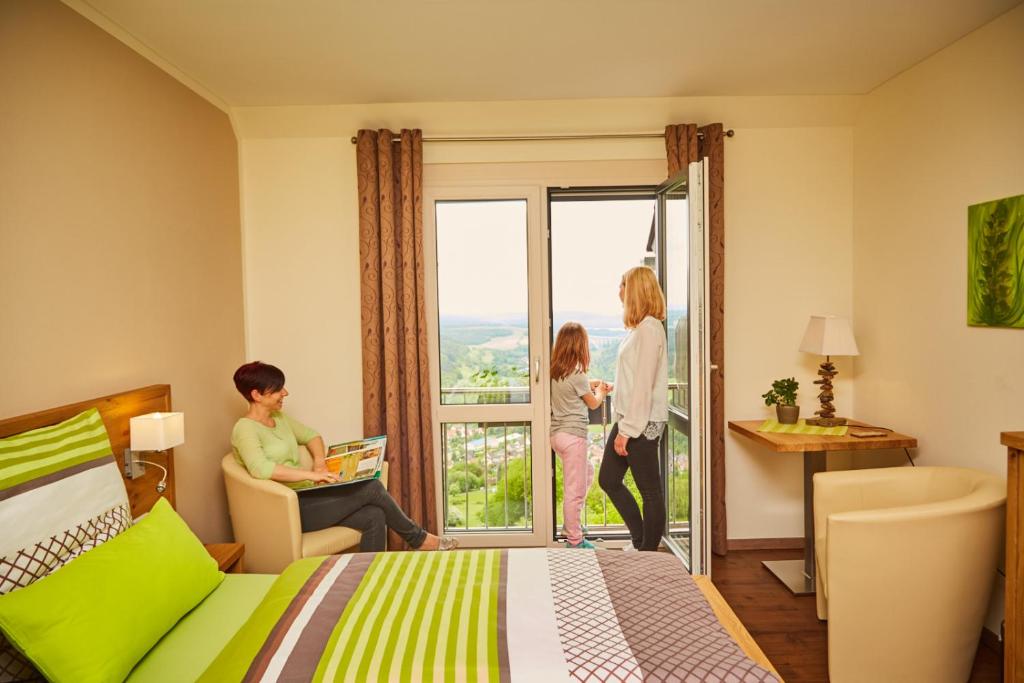 Hosté ubytování Die Triniushütte "Thüringens schönste Aussicht"