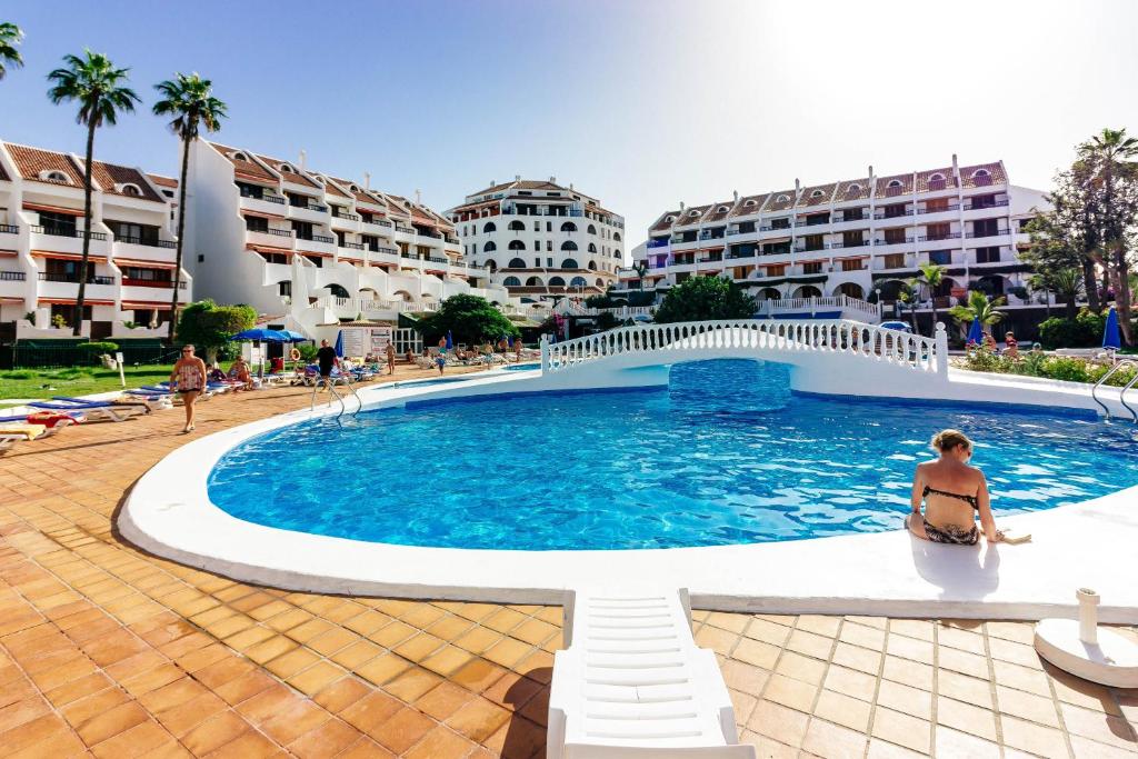Bazén v ubytování Front Line Parque Santiago 2 Lux Apartament nebo v jeho okolí