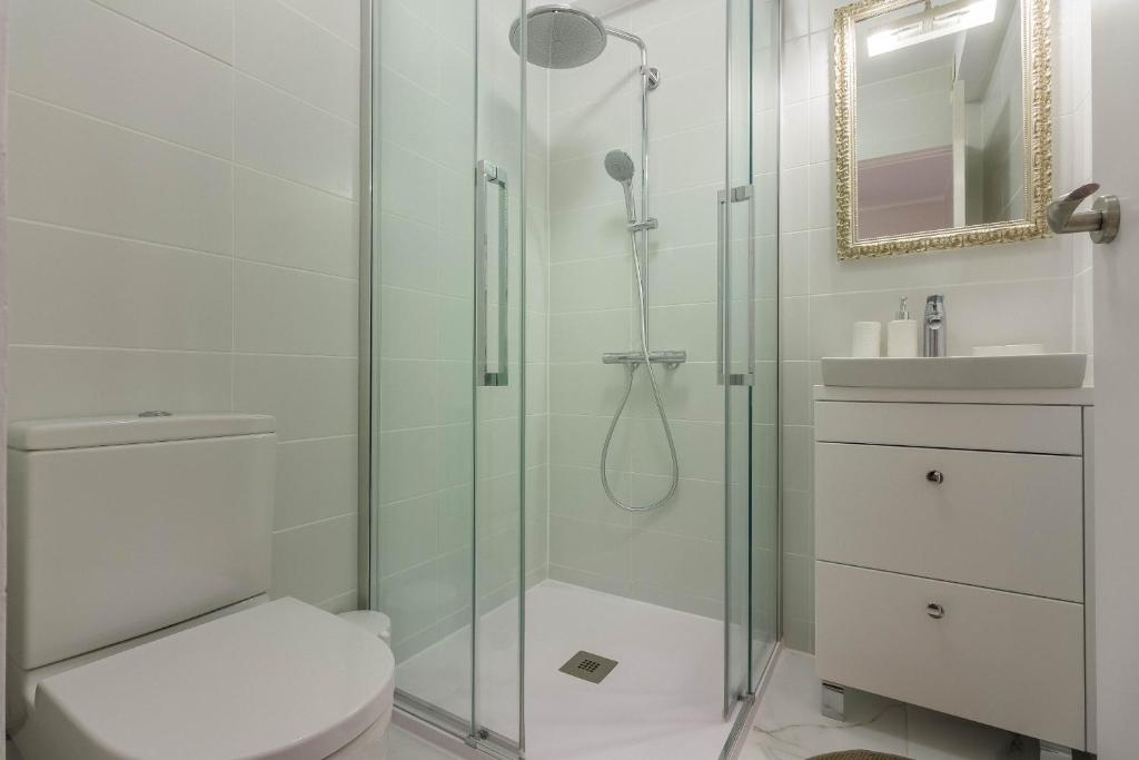 Koupelna v ubytování Front Line Parque Santiago 2 Lux Apartament
