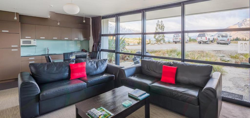 Posezení v ubytování Swiss-Belsuites Pounamu Queenstown