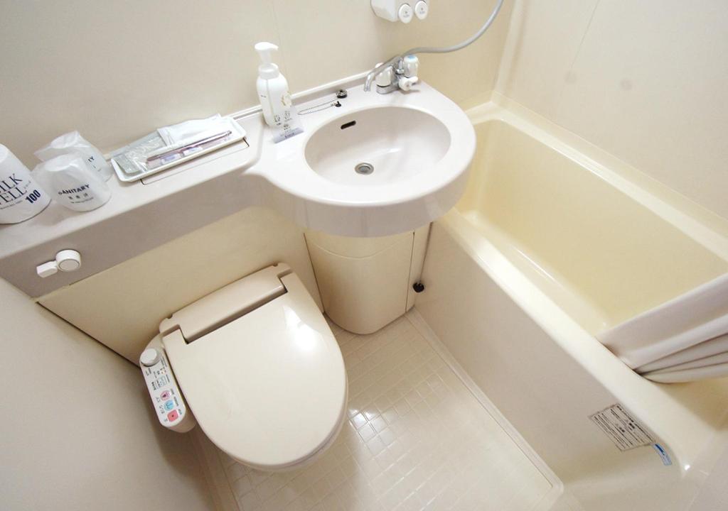 Koupelna v ubytování Hotel Trend Matsumoto