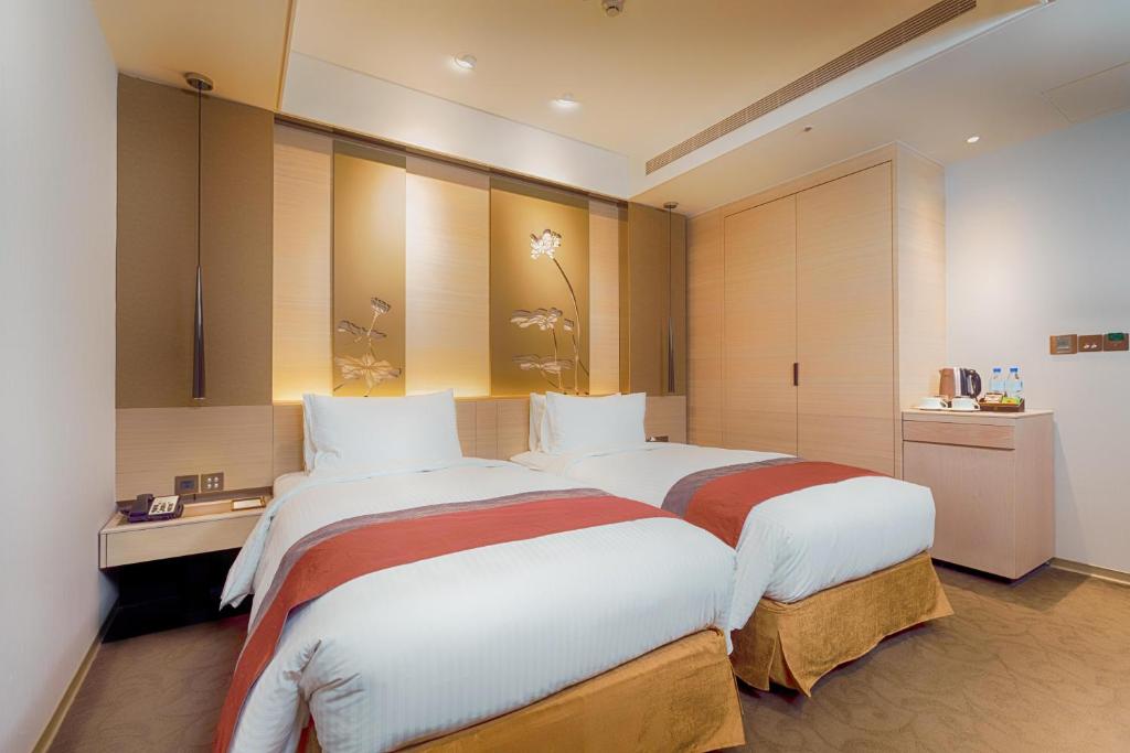 Green World Grand NanJing - 经典双胞胎房间 - 没有窗户