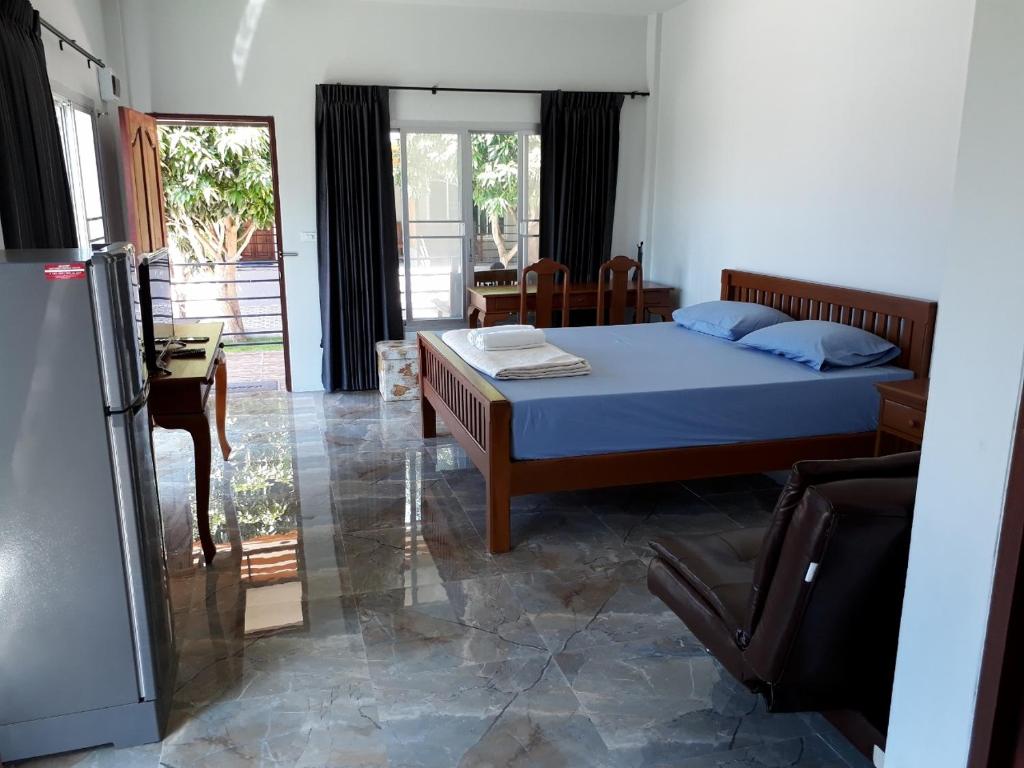 Kuchyň nebo kuchyňský kout v ubytování Green Mango Resort
