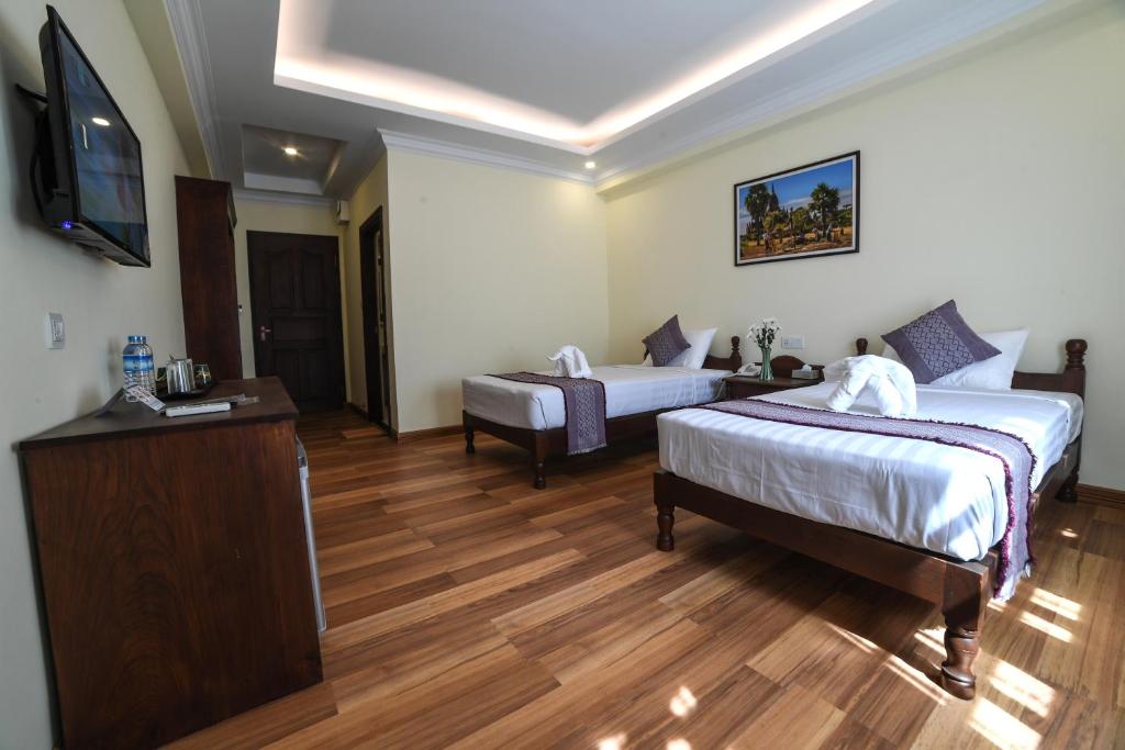 TV a/nebo společenská místnost v ubytování Bagan View Hotel