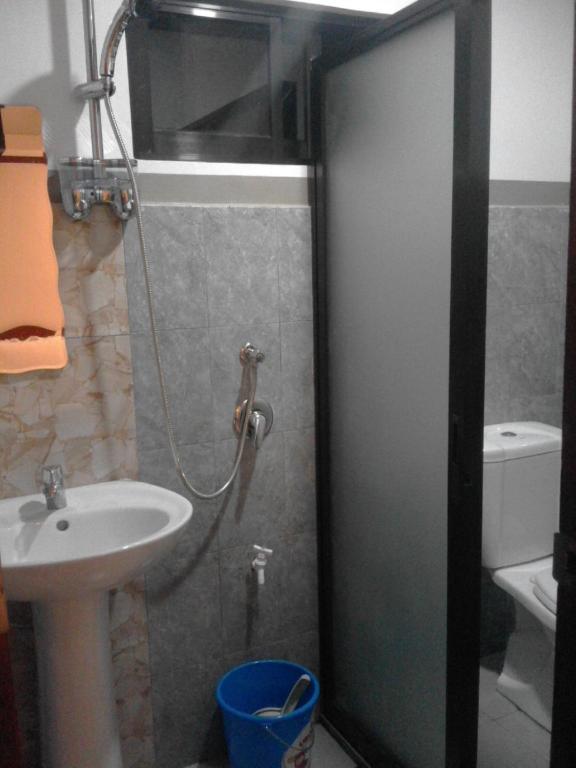 Koupelna v ubytování Vali-Joe Travel Lodge