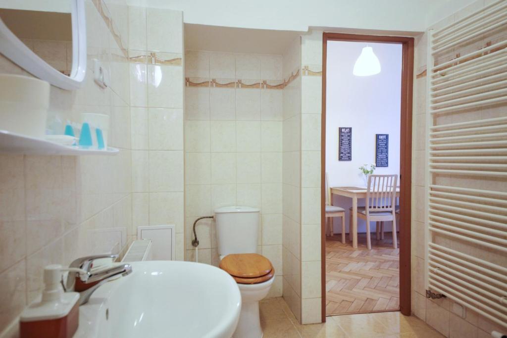 Koupelna v ubytování Angel City Aparthotel