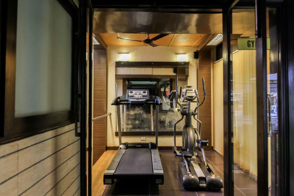 Fitness centrum a/nebo fitness zařízení v ubytování Le Magnifique