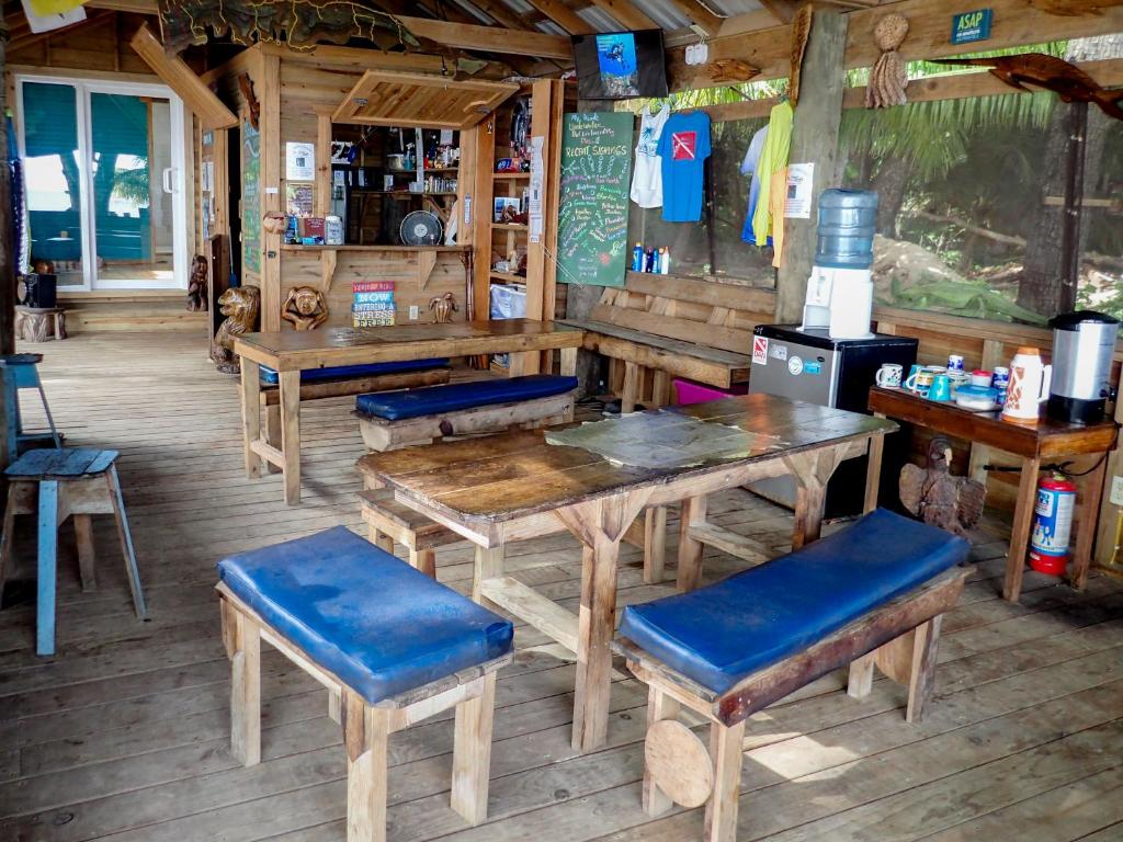 Restaurace v ubytování Blue Island Divers Casita Azul