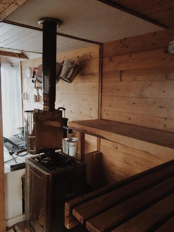 Kuchyň nebo kuchyňský kout v ubytování Strandhotel Seeblick