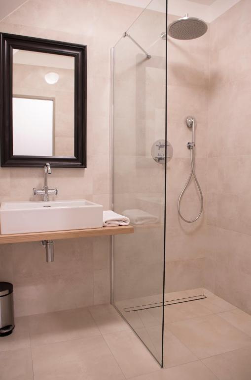 Koupelna v ubytování Hotel Kocour