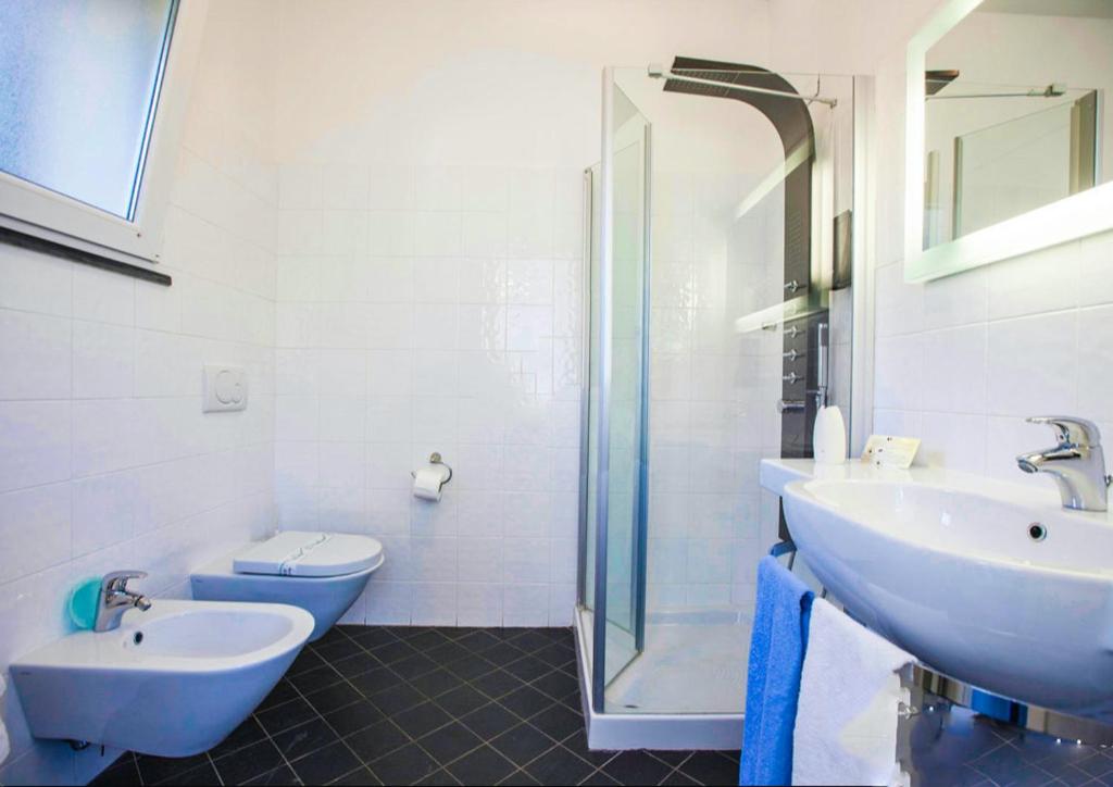 Koupelna v ubytování Cinqueterre Residence