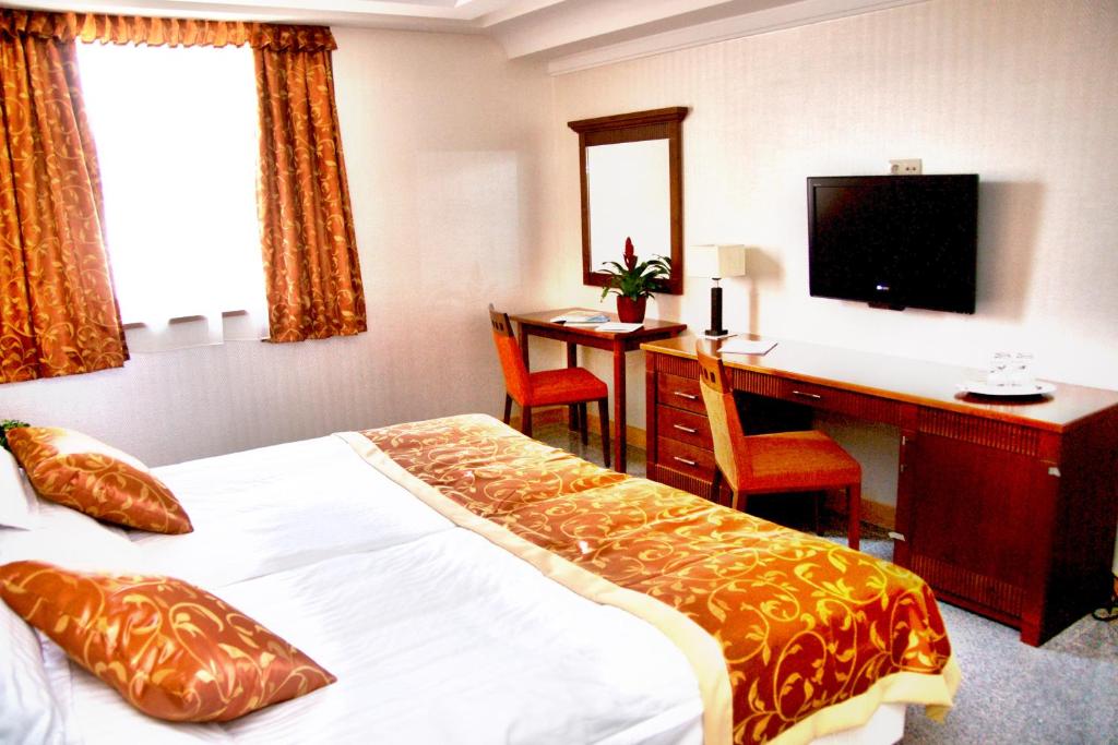 Posteľ alebo postele v izbe v ubytovaní Actor Hotel Budapest