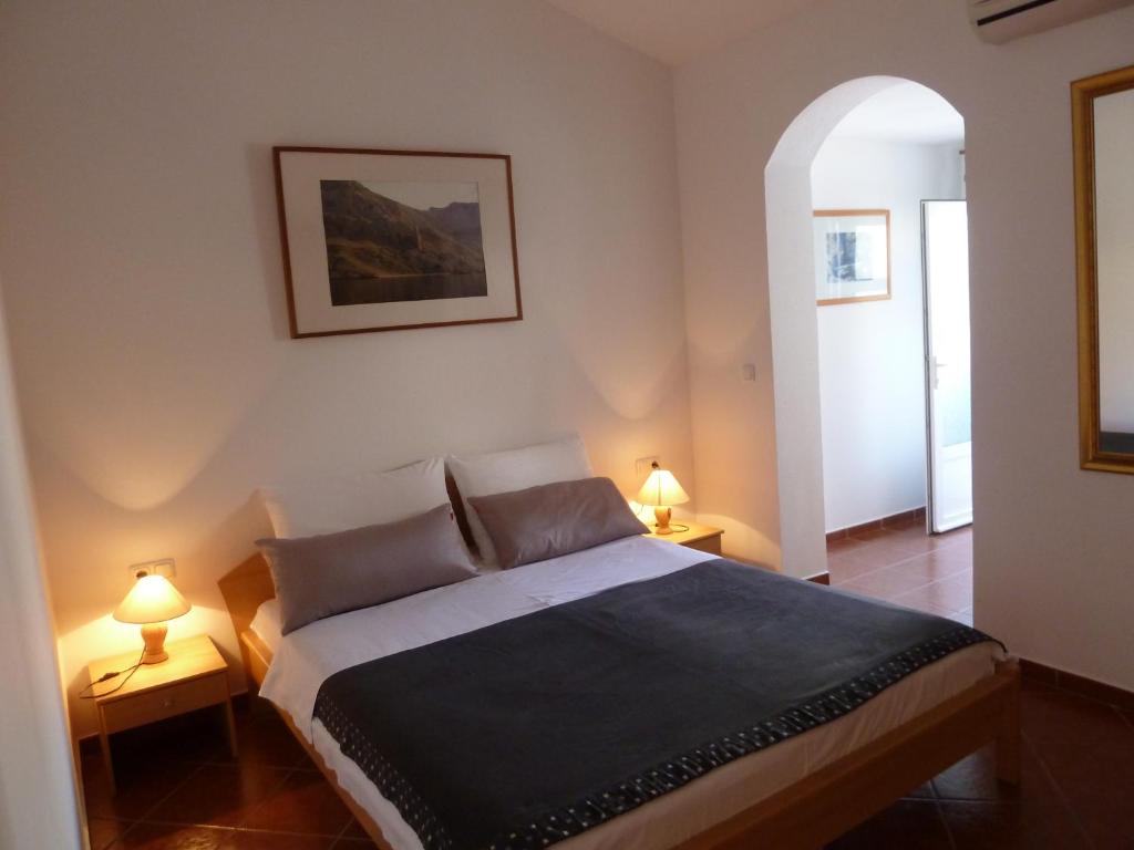 Postel nebo postele na pokoji v ubytování Ferienhaus Rajka