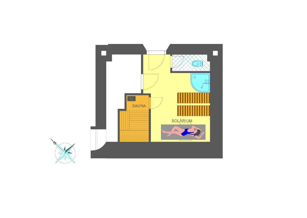 The floor plan of Vila Aurora - Vysoke Tatry