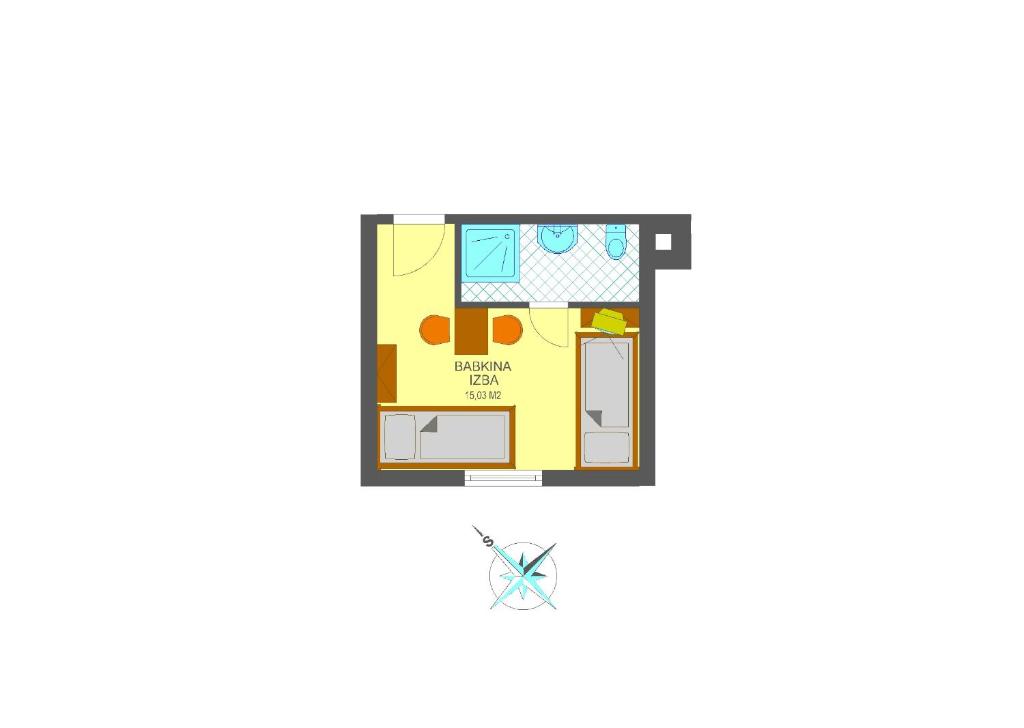 The floor plan of Vila Aurora - Vysoke Tatry