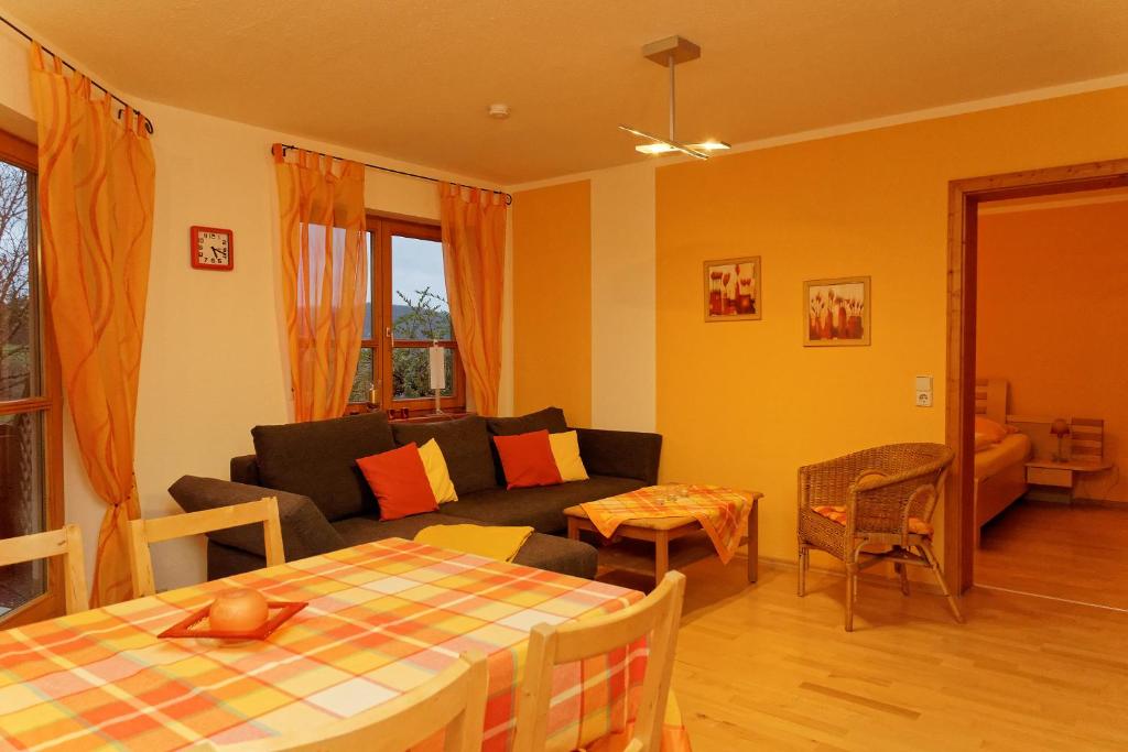 Posezení v ubytování Ferienwohnung Kaufmann