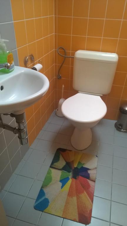 Koupelna v ubytování Penzion Lipůvka