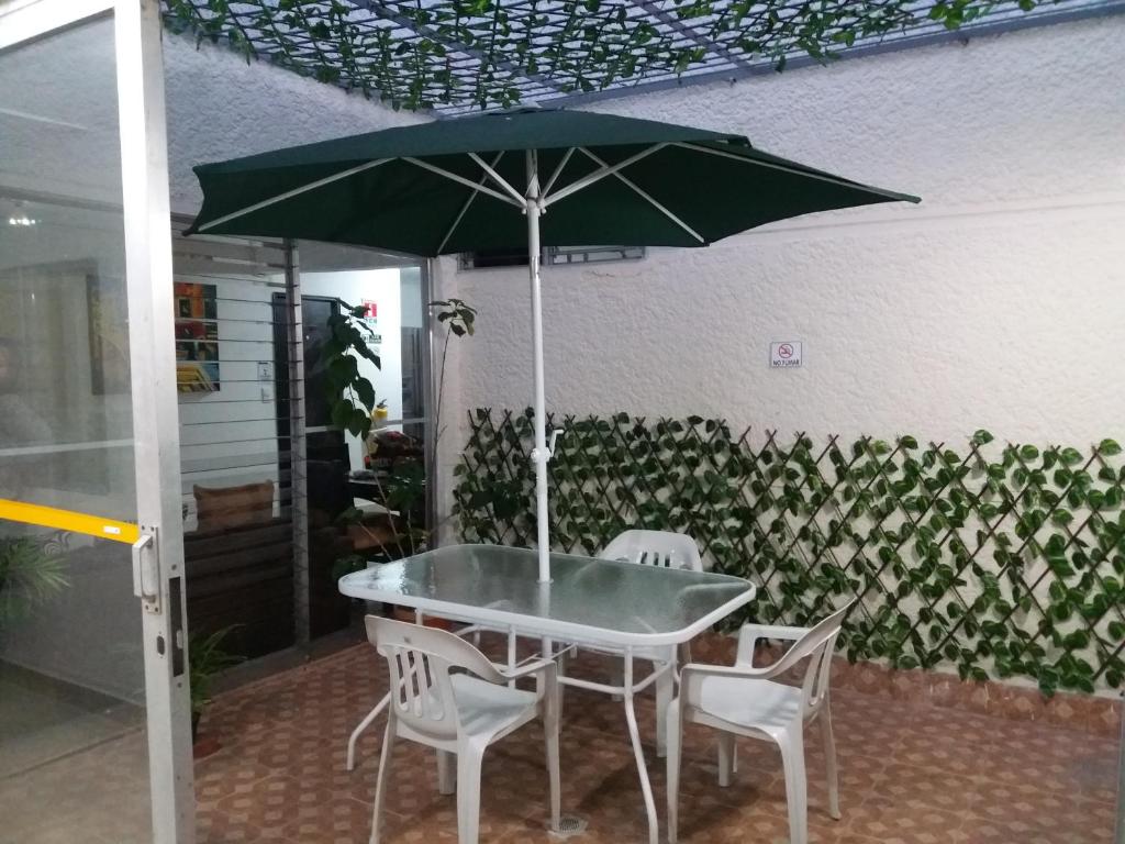 Patio nebo venkovní prostory v ubytování hotel medellin calasanz